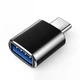 Адаптер переходник OTG Type-C to USB-A Black - изображение 1