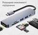 Мультимедійний USB Hub Type-C 6-в-1 з підтримкою 4K HDMI та швидкою зарядкою PD - зображення 4