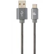 Кабель Cablexpert USB - USB Type-C V 2.0 (M/M), 1 м, сірий (CC-USB2S-AMCM-1M-BG) - зображення 1
