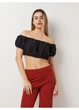 Топ H&M L Чорний 0972841_квадр.виріз - зображення 1
