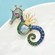 Брошь BROCHE бижутерия Морской Конёк разноцветная BRBF114973 - изображение 2