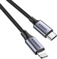 Kabel Ugreen US304 Aluminum Shell Braided USB Type-C - Lightning 1 m Black (6957303867592) - obraz 3
