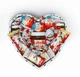 Подарунковий набір бокс сердечко для неї з Kinder та Nutella - зображення 2