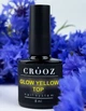 Топ для гель лака светящийся в темноте Crooz Glow Yellow Top 8 мл (Желтый) - изображение 3