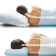 Подушка ортопедична для сну з ефектом пам'яті 50x29x10/7см, Memory Foam Pillow / Анатомічна подушка з піні для шиї (L) - зображення 2
