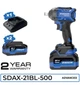 Гайковерт ударный аккумуляторный Zegor SDAX-21BL-500 21V Advanced 2 батареи бесщеточный двигатель/реверс/с подсветкой - изображение 15