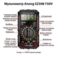 Мультиметр Aneng SZ308 750V AC/1000V DC Voltage, 10A DC Current, NCV, LCD з підсвічуванням (Чорний) - зображення 5
