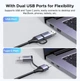 Карта видеозахвата HDMI на USB 3.0 A и USB C Ugreen CM629 для потокового гейминга, записи, совместимо с Switch 2, PS5, Xbox, ПК, Mac, телефоном Grey (15389) - изображение 4