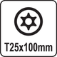 Викрутка зіркова YATO "TORX" T25 х 100 мм (YT-25958) - зображення 5