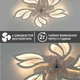 Управляемая светодиодная люстра с вентилятором FAN ASTRA 85W+18W 5F-APP-680×120-WHITE/CLEAR-220-IP20 ESLSE - изображение 7