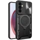 Протиударний чохол Armor Ring + захиcт камери для Samsung Galaxy S24FE case Simon S24 FE black - зображення 5