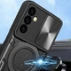 Протиударний чохол Armor Ring + захиcт камери для Samsung Galaxy S24FE case Simon S24 FE black - зображення 7