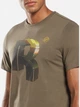 Футболка хлопковая спортивная длинная мужская Reebok 2M TS Compression SS HB7247 S Хаки (4065424056404) - изображение 4