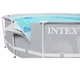 Каркасный бассейн Intex 26706 из ПВХ 305 x 99 см круглый с чашей каркасом фильтром-насосом 3785 л/ч лестницей тентом и подстилкой Серый (21-9-26706-5) - изображение 4