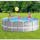 Басейн каркасний Intex 26716 круглий із ПВХ 366 x 99 см з фільтр-насосом 2006 л на годину чашею каркасом та драбиною Сірий (21-9-26716 #2025) - зображення 5