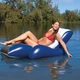 Шезлонг надувний Intex River Run з вінілу 180х135 см з ручками 1,5 місцевий до 80 кг Чорно-білий (33-9-58868) - зображення 4