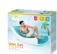 Шезлонг пляжный надувной Intex из винила 191х99 см одноместный до 80 кг Голубой (33-9-56874) - изображение 7
