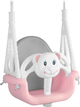 Huśtawka kubelkowa dziecięca Ricokids 3 w 1 Miś Różowa (5903890601539) - obraz 2