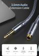 Кабель аудіо Essager 3.5mm Aux mini Jack подовжувач 1м (EYPY35-MYC0G) - зображення 4