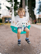 Гойдалка дитяча Ricokids 3 в 1 Слоник Бірюзова (5903890622367) - зображення 10