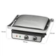 Електричний контактний гриль прижимний ProfiCook PC-KG 1029, 2000 Вт, нержавіюча сталь, термостат, антипригарні пластини, знімний піддон для жиру, розкриття 180°, Німеччина - изображение 7