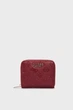 Жіночий бордовий гаманець з візерунком GERTY SLG SMALL ZIP AROUND Guess OS SWPD9529137 - изображение 1