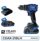 Шуруповерт ударный аккумуляторный бесщеточный Zegor CDAX-21BLH/21В/2 скорости/2 батареи 21В 2Ач/реверс/подсветка/кейс - изображение 11