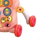 Ходунки детские WToys песни, игрушечный руль, шестерни, геометрический сортер, подсветка, пальчиковые игры, озвучивание на украинском языке, утяжелитель (47256) - изображение 6