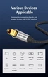 Оптический аудиокабель VENTION,Toslink SPDIF 1м в Нейлоновой Оплетке Серый - изображение 7