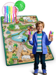 Mata piankowa do kolorowania Ricokids zwijana 120 x 92 x 0.3 cm RK-344 734400 Zielona (5903890615994) - obraz 4