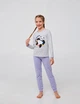 Пижама для девочки SMIL Пандочка серый меланж 104699/104750 146 см - изображение 1