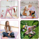 Mata piankowa do kolorowania Ricokids zwijana 120 x 92 x 0.3 cm RK-344 734401 Różowa (5903890616007) - obraz 11
