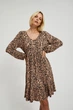 Жіноча сукня MOODO 4501 46 XXXL коричнева - зображення 4