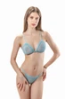 Комплект женский бюстгальтер с мягкой чашкой и стринги из сеточки Felisiya Lingerie Тиффани 2004+221-054с M - изображение 1