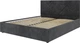 Кровать Matro (Sofyno) Soho 160х200 см Iris 98 без п/м Темно-серая (23787735-926) - изображение 1