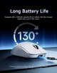 Мышь беспроводная игровая MCHOSE A5 v2 Ultra PAW3395, 26000 DPI 2,4G+Bluetooth Red - изображение 4