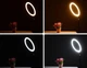 Светодиодная кольцевая LED лампа для селфи фото RGB с держателем для телефона 10" 26 см питание от USB - изображение 3