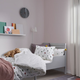 Komplet pościeli Ikea NATTSLÄNDA Poszwa na kołdrę i poszewka wzór kwiatowy 150 x 200 / 50 x 60 cm (205.080.12) - obraz 8