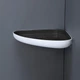 Полка угловая клеящаяся MBM HOME BP-26 WHITE/BLACK пластиковая белая/черная - изображение 8