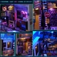 Бук Нук Киберпанк книжный уголок Румбокс Интерьерный конструктор DIY Cyberpunk Book Nook TC-36 - изображение 14