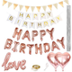 Balony Springos z napisem happy birthday multikolor 48 szt PS0035 (5907719445359) - obraz 4