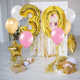 Balon Springos cyfra 0 foliowy 40 cm złoty PS0026 (5907719445267) - obraz 3