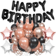 Balony Springos na 18 urodziny 53 szt czarny-rosegold PS0025 (5907719445250) - obraz 3