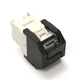 Модуль для сетевого монтажа в офисных СКС Corning Keystone RJ45 UTP Cat.5e Черный - изображение 4