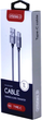 Kabel Intaleo CBGNYT1 USB Type-C 1 m Grey (1283126489136) - obraz 2