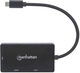 Adapter-konwerter Manhattan USB 3.1 Type-C - HDMI/DVI-I/VGA 0.1 m (766623152983) - obraz 4