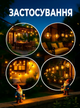 Уличная гирлянда ретро лампочки 30 м 50 LED с тёплым светом декоративная праздничная садовая для дома двора террасы альтанки кафе ресторана свадьбы вечеринок водонепроницаемая стойкая для наружного освещения чёрная IP44 с 2 запасными лампочками (101228) - изображение 4