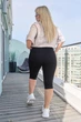 Футболка свободного кроя однотонная женская кулир пинье 95% хлопка 48-50 варенка бежевая - изображение 4