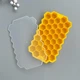 Форма для льда силиконовая Соты с крышкой желтая - изображение 3