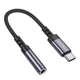 Перехідник Borofone BV24 Type-C to AUX 3.5mm (female) 15cm сірий (3661) - зображення 3